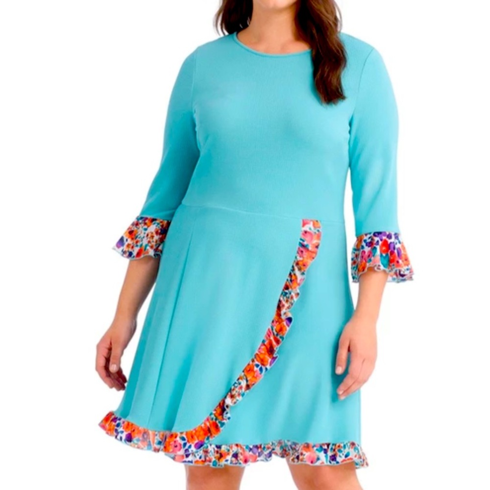 Everybody everywhere sea foam green dress size 1x